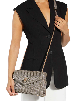 Dune London Darling Quilted Crossbody Bag, Bronze - view 2, Bronze