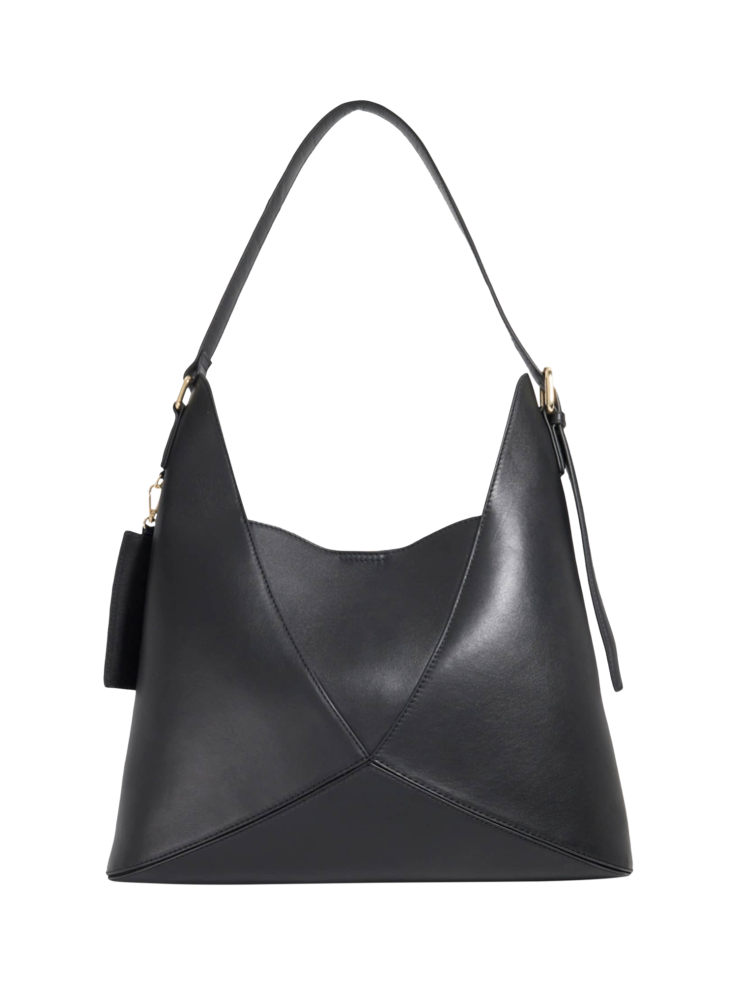 Product image 3 of 5, which shows Dune London Dearest Leather Tote Bag, Black