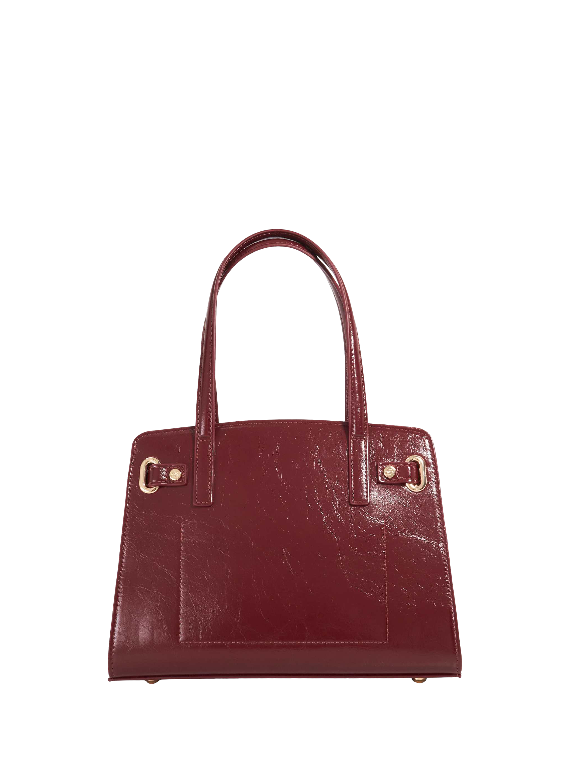 Product image 3 of 5, which shows Dune London Dinidefine Leather Handbag, Burgundy