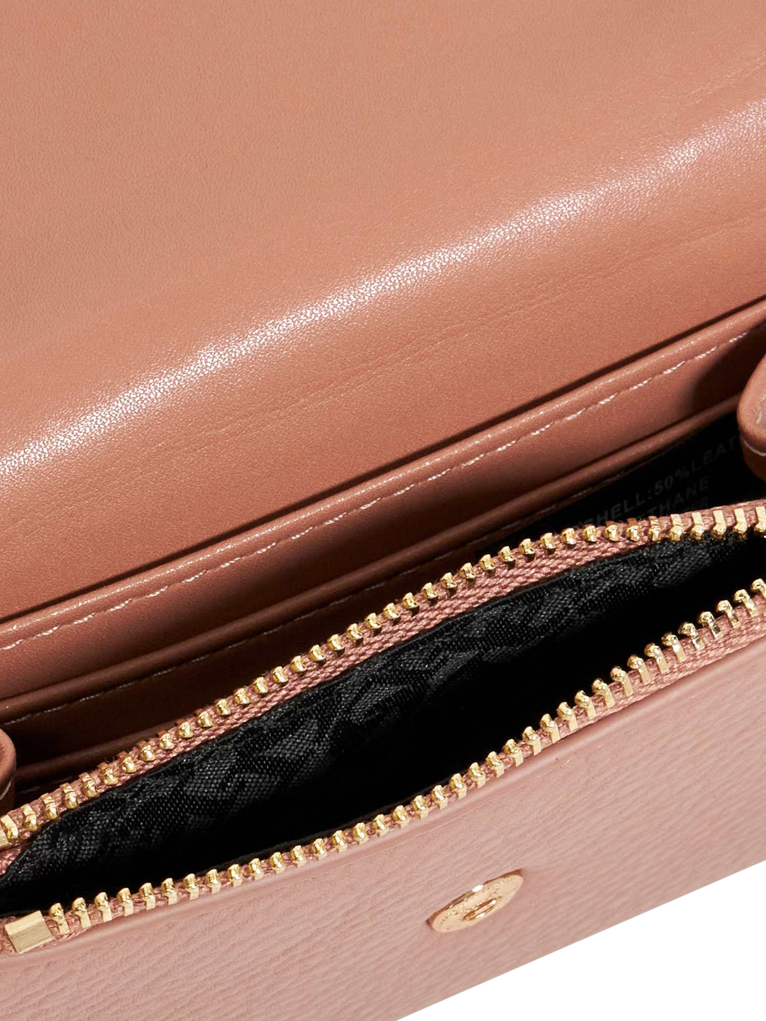 Product image 3 of 4, which shows Dune London Kelsey Fold Over Purse, Mink