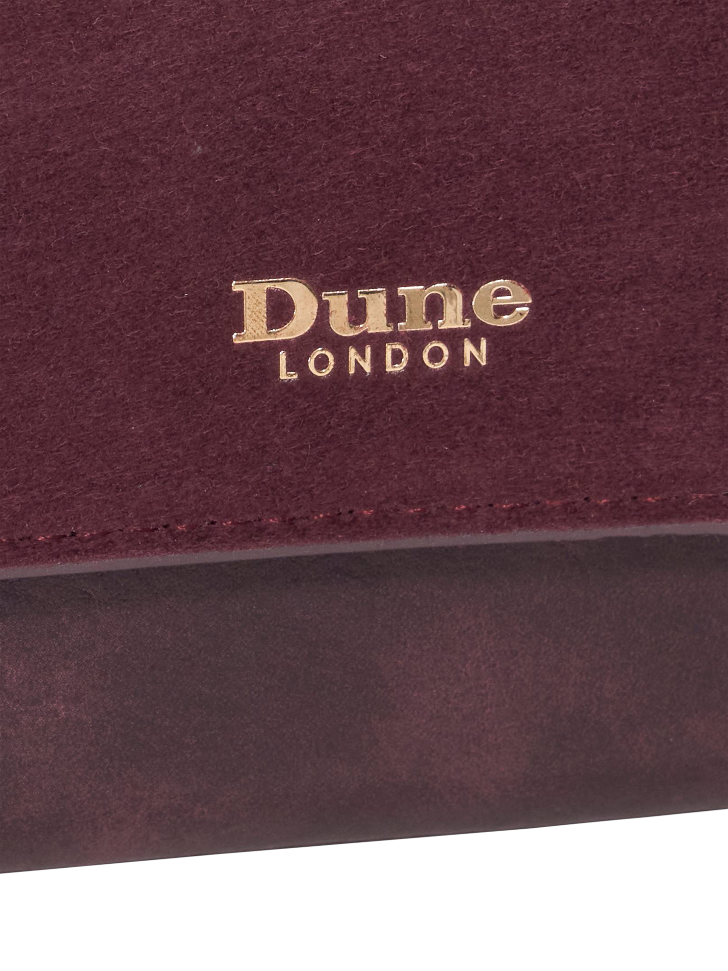 Product image 4 of 4, which shows Dune London Kelsey Fold Over Purse, Purple