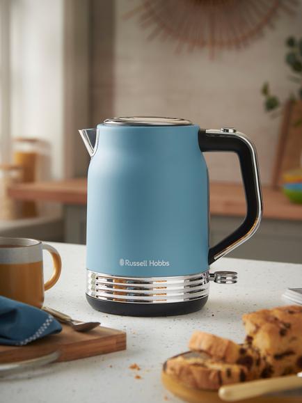 Russell Hobbs Hanley Kettle, 1.7L, Retro Blue - view 2, Retro Blue