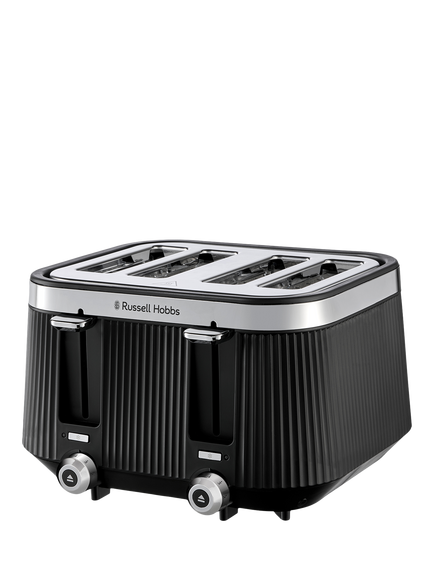Russell Hobbs Brontë 4 Slice Toaster, Black, Black