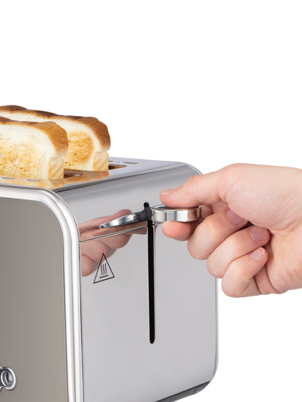 Russell Hobbs Distinctions 2 Slice Toaster, Titanium - view 2, Titanium
