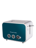 Russell Hobbs Distinctions 2 Slice Toaster, Ocean Blue