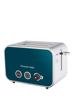 Russell Hobbs Distinctions 2 Slice Toaster, Ocean Blue, Ocean Blue