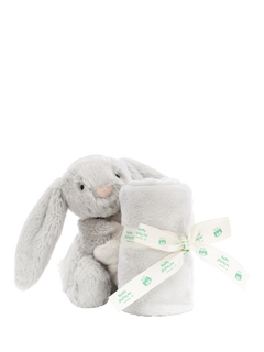 Jellycat Bashful Bunny Soother Blanket, Silver