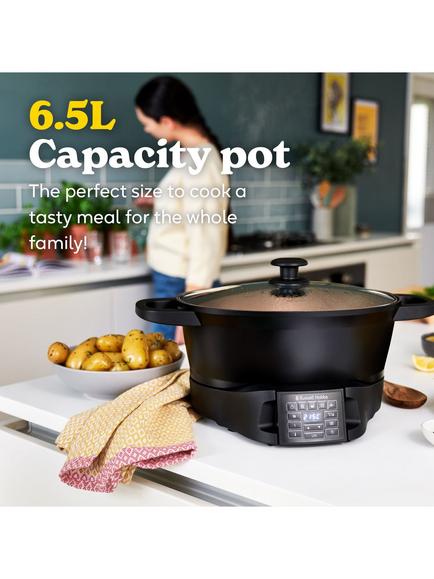 Russell Hobbs Good To Go Multi Cooker, 6.5L, Black - view 2, Black