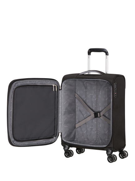 American Tourister Cloudrider Non-Expandable Cabin Suitcase - view 2, Jet Black