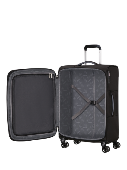 American Tourister Cloudrider 4-Wheel Expandable Medium Suitcase, 74L - view 2, Jet Black