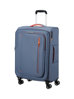 American Tourister Cloudrider 4-Wheel Expandable Medium Suitcase, 74L, Stone Blue