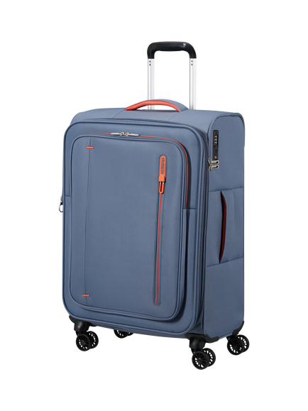 American Tourister Cloudrider 4-Wheel Expandable Medium Suitcase, 74L, Stone Blue