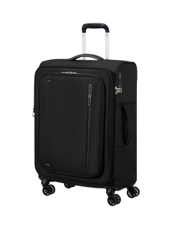 American Tourister Cloudrider 4-Wheel Expandable Cabin Suitcase, 43L, Jet Black