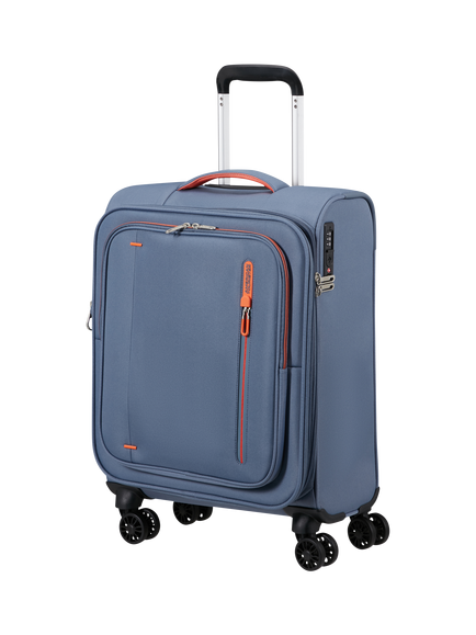American Tourister Cloudrider 4-Wheel Expandable Cabin Suitcase, 43L, Stone Blue