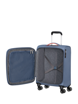 American Tourister Cloudrider 4-Wheel Expandable Cabin Suitcase, 43L - view 2, Stone Blue