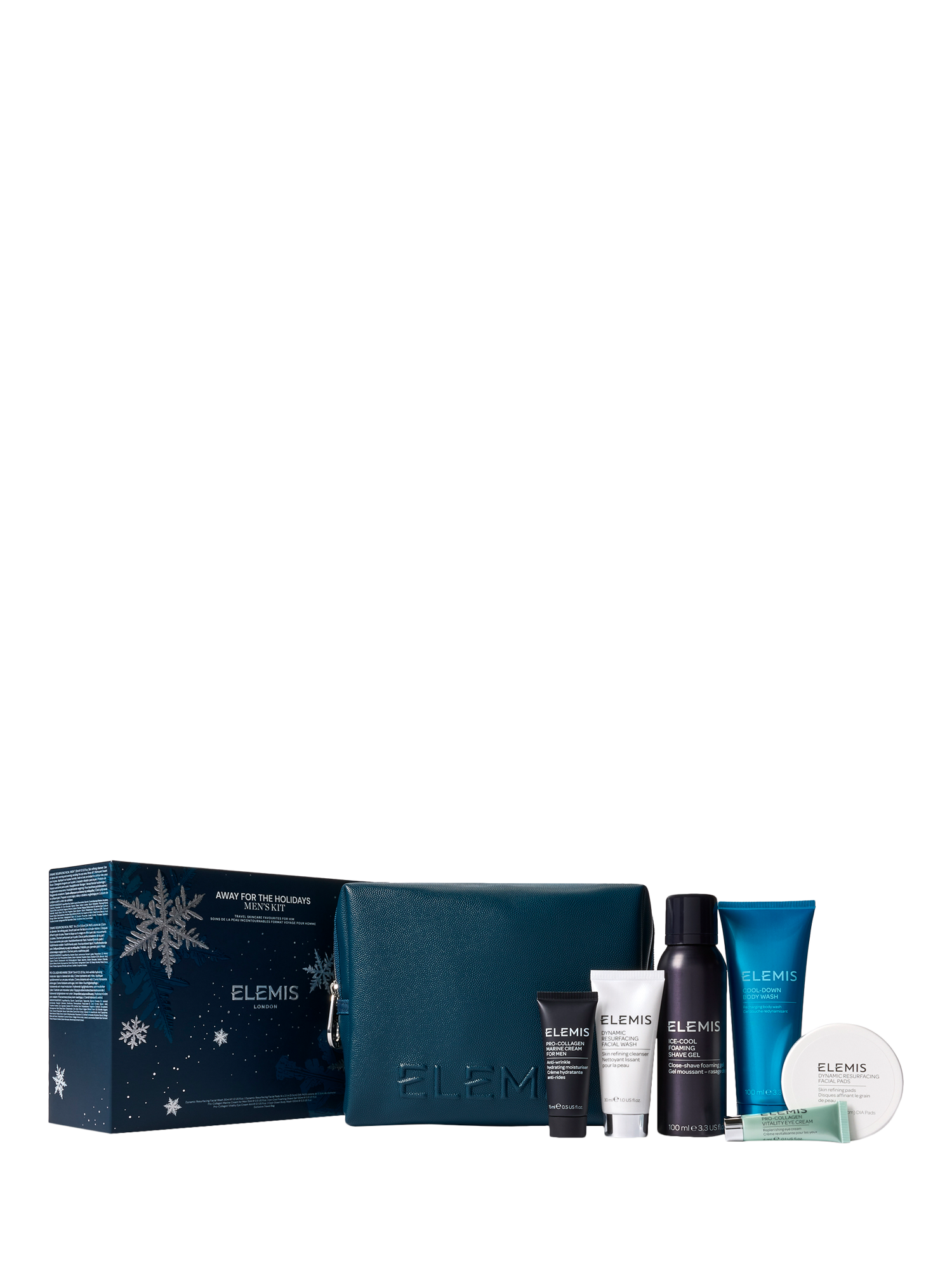 Product image 3 of 6, which shows Elemis Away for the Holidays Men's Collection Skincare Gift Set