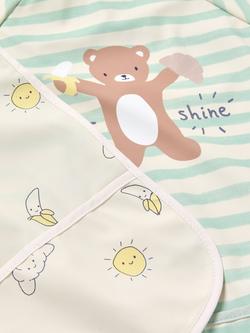 John Lewis Daydream Bear Breakfast Print Weaning Bibs, Pack of 2, Multi - view 2, Multi