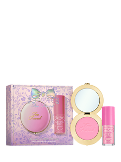 Too Faced Limited Edition Dream A Little Dream Blush & Lip Gloss Makeup Gift Set, Candy Clouds, Pink Sherbet