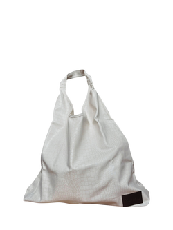 EAST 42ND Snake Print Tote Bag, White