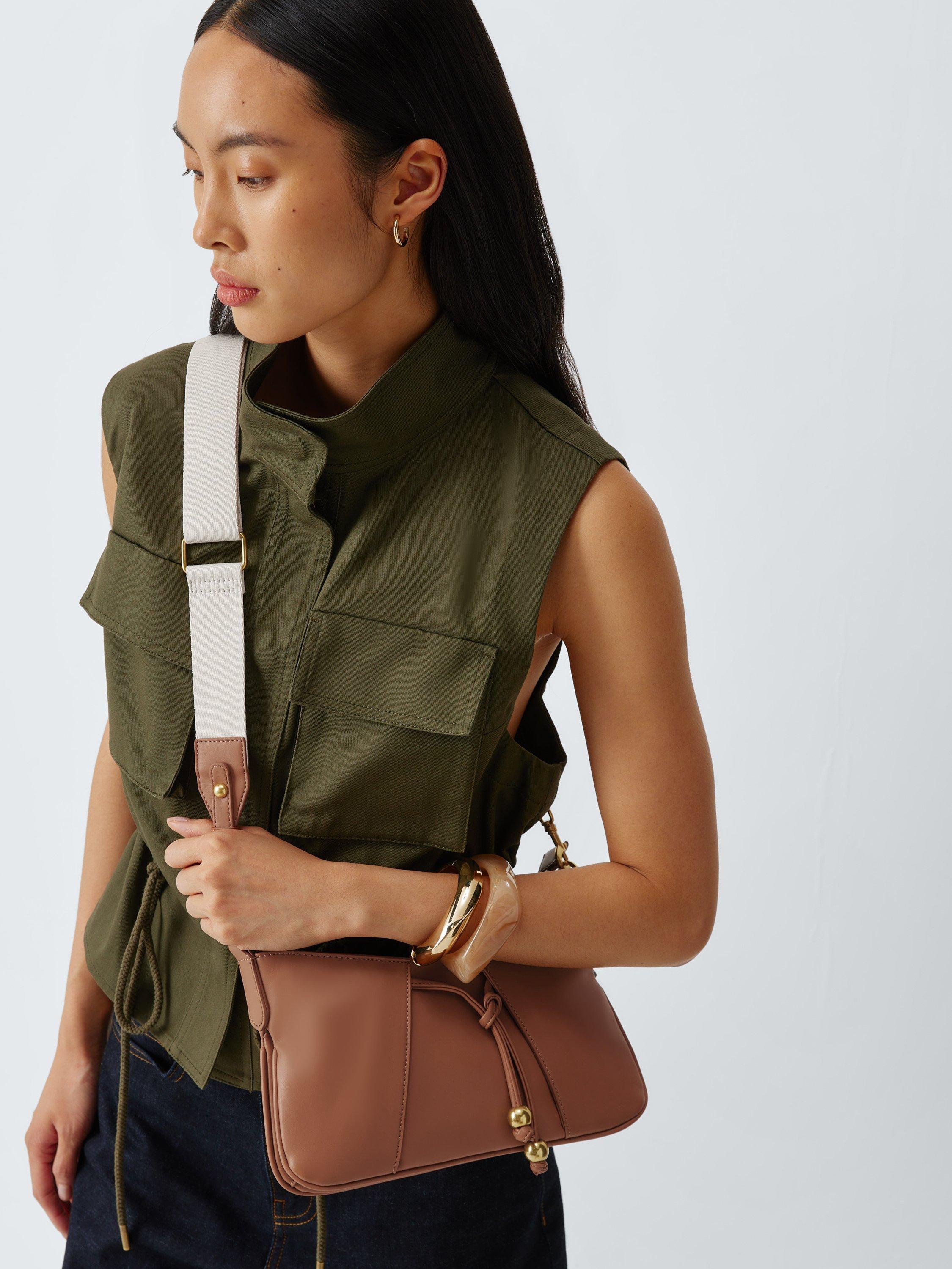 Product image 6 of 6, which shows John Lewis Juno Crossbody Bag, Tan