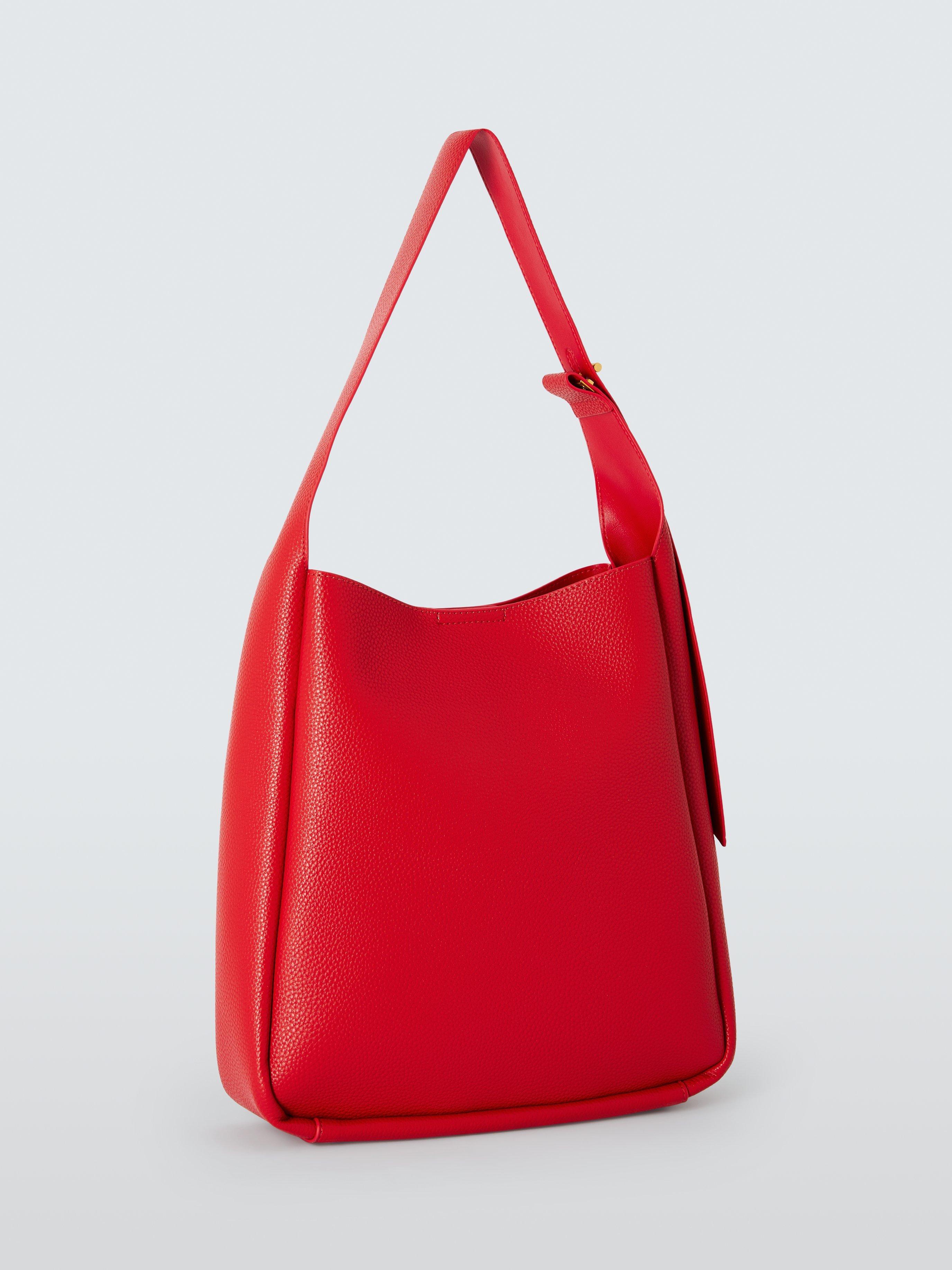 Product image 3 of 6, which shows John Lewis Hobo Bag, Red