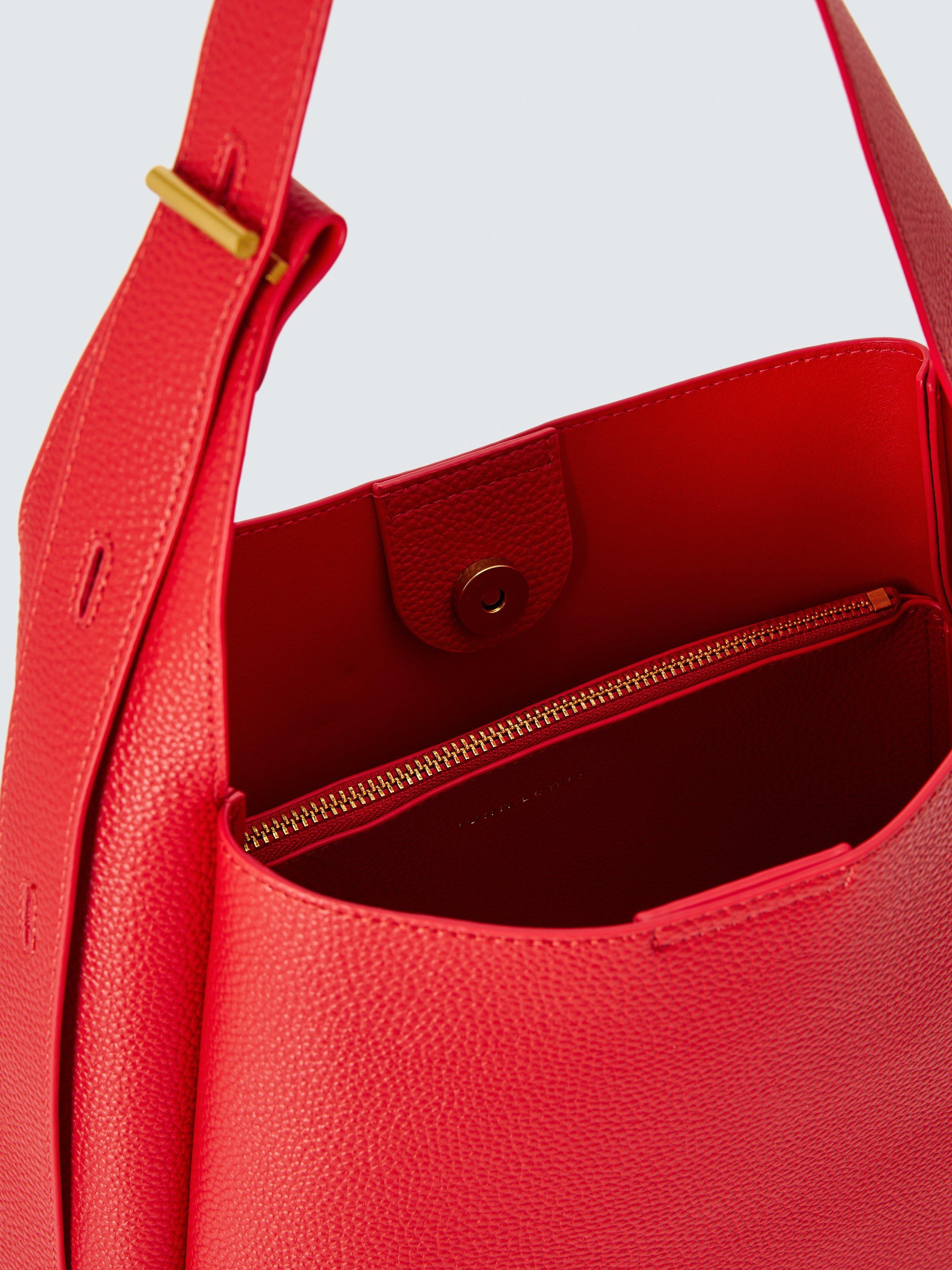 Product image 4 of 6, which shows John Lewis Hobo Bag, Red