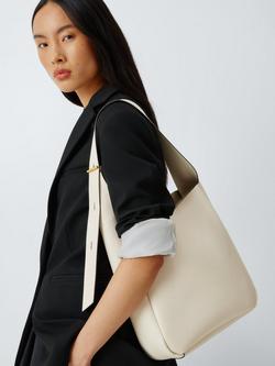 John Lewis North South Hobo Bag - view 2, Jet Stream