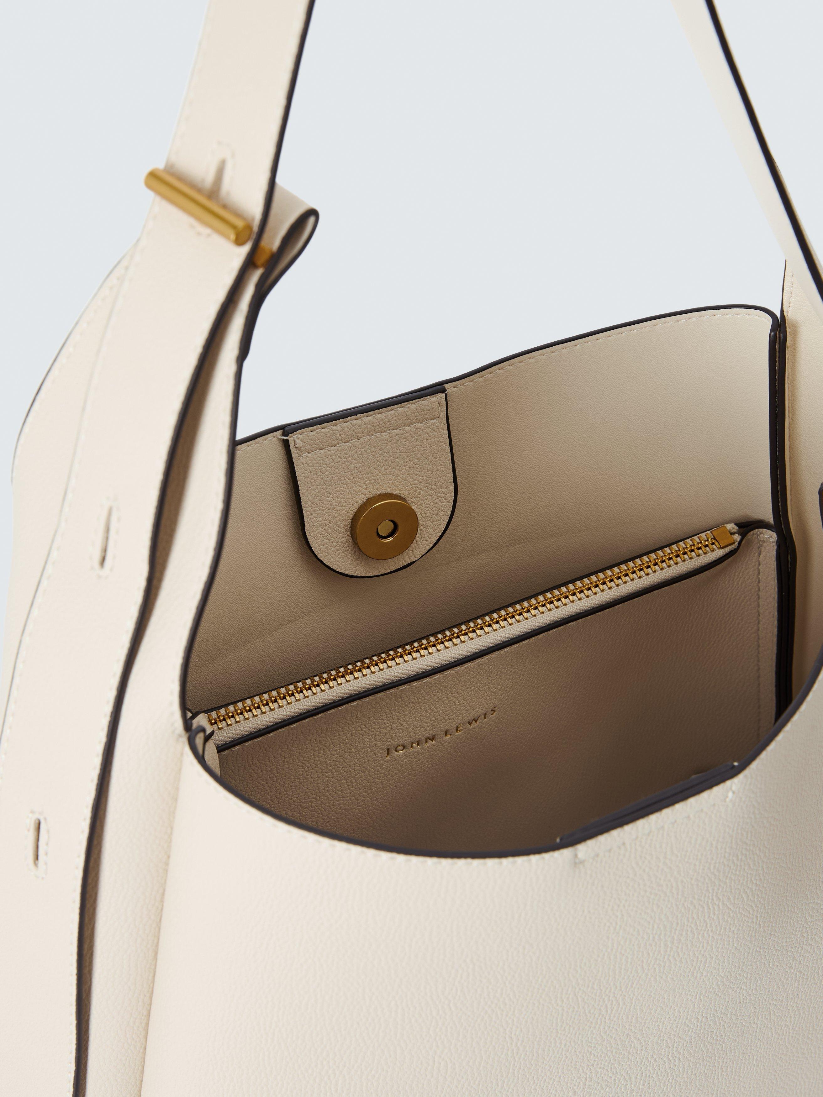 Product image 4 of 6, which shows John Lewis Hobo Bag, White