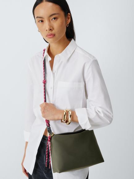 John Lewis Crossbody Bag - view 2, Khaki