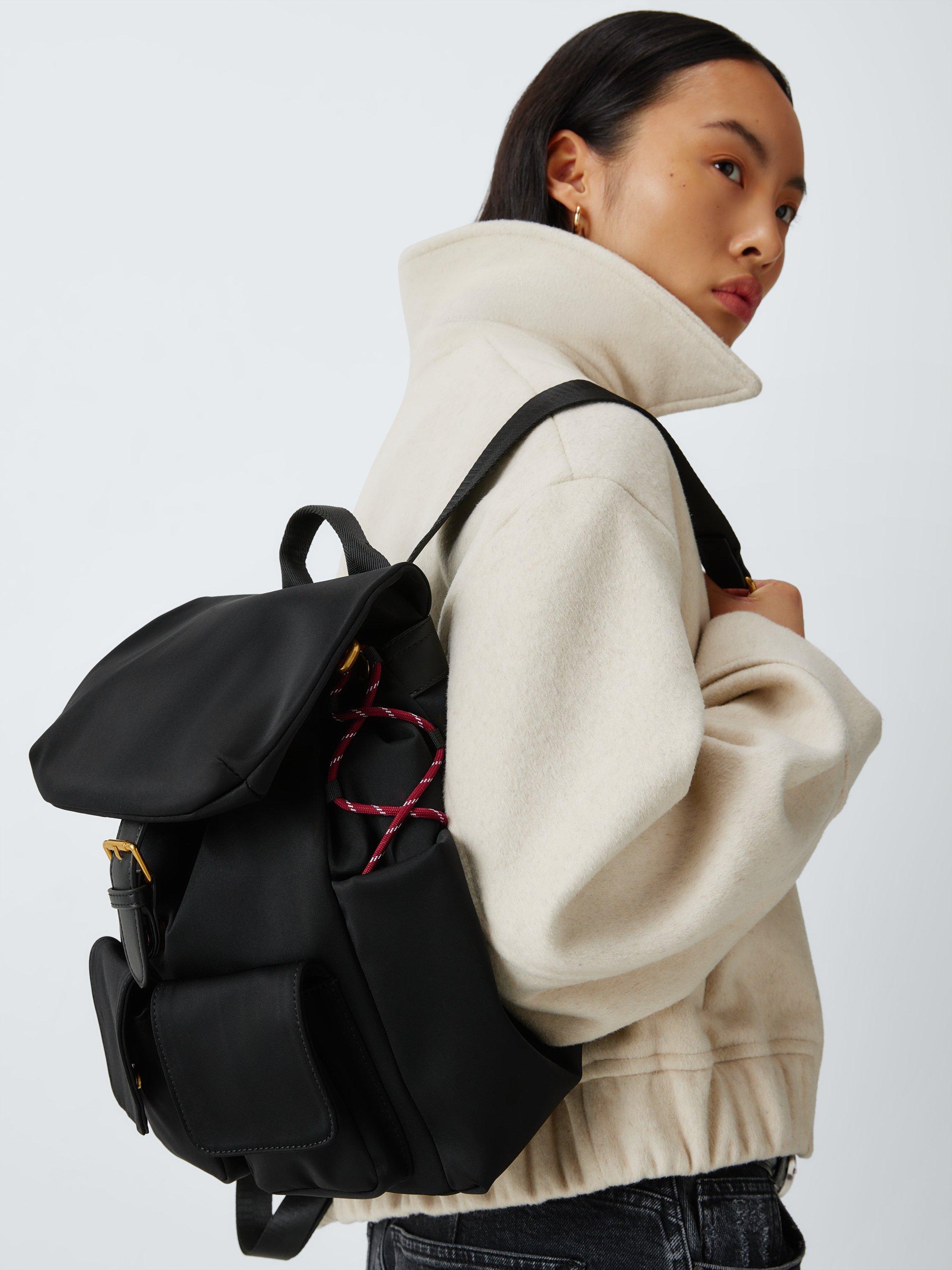 Product image 2 of 6, which shows John Lewis Sage Backpack, Black