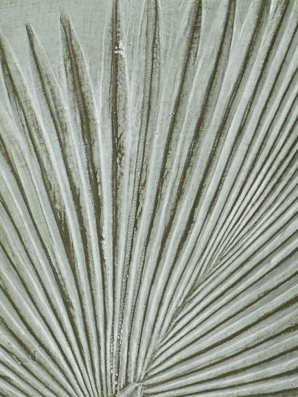 Kaemingk Axel Leaf Ceramic Effect Outdoor Planters, Set of 3, Natural - view 2, Green