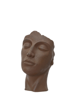 Kaemingk Reveur Face Outdoor Planter, Rust, Rust