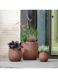Kaemingk Annecy Planters, Set of 3, Rust - view 2, Rust