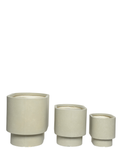 Kaemingk Salo Oval Indoor/Outdoor Planters, Set of 3, Grey - view 2, Grey