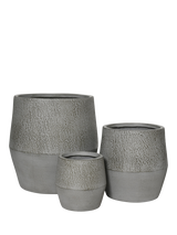 Kaemingk Silves Outdoor Planters, Set of 3, Grey