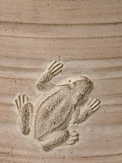 Kaemingk Hugo Frog Motif Outdoor Planters, Set of 2, 	Natural - view 2, Natural