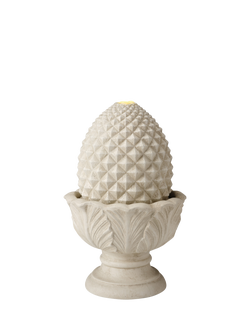 Kaemingk Artichoke Stone Effect LED Water Feature, White Natural, White