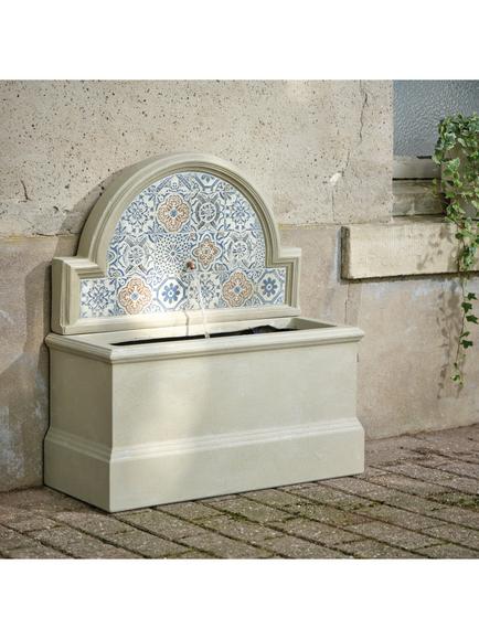Kaemingk Turin Trough Mosaic Stone Effect Water Feature - view 2, Multi