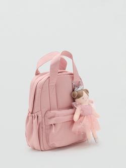 Mango Kids' Ballet Backpack Bag, Pastel Pink - view 2, Pastel Pink