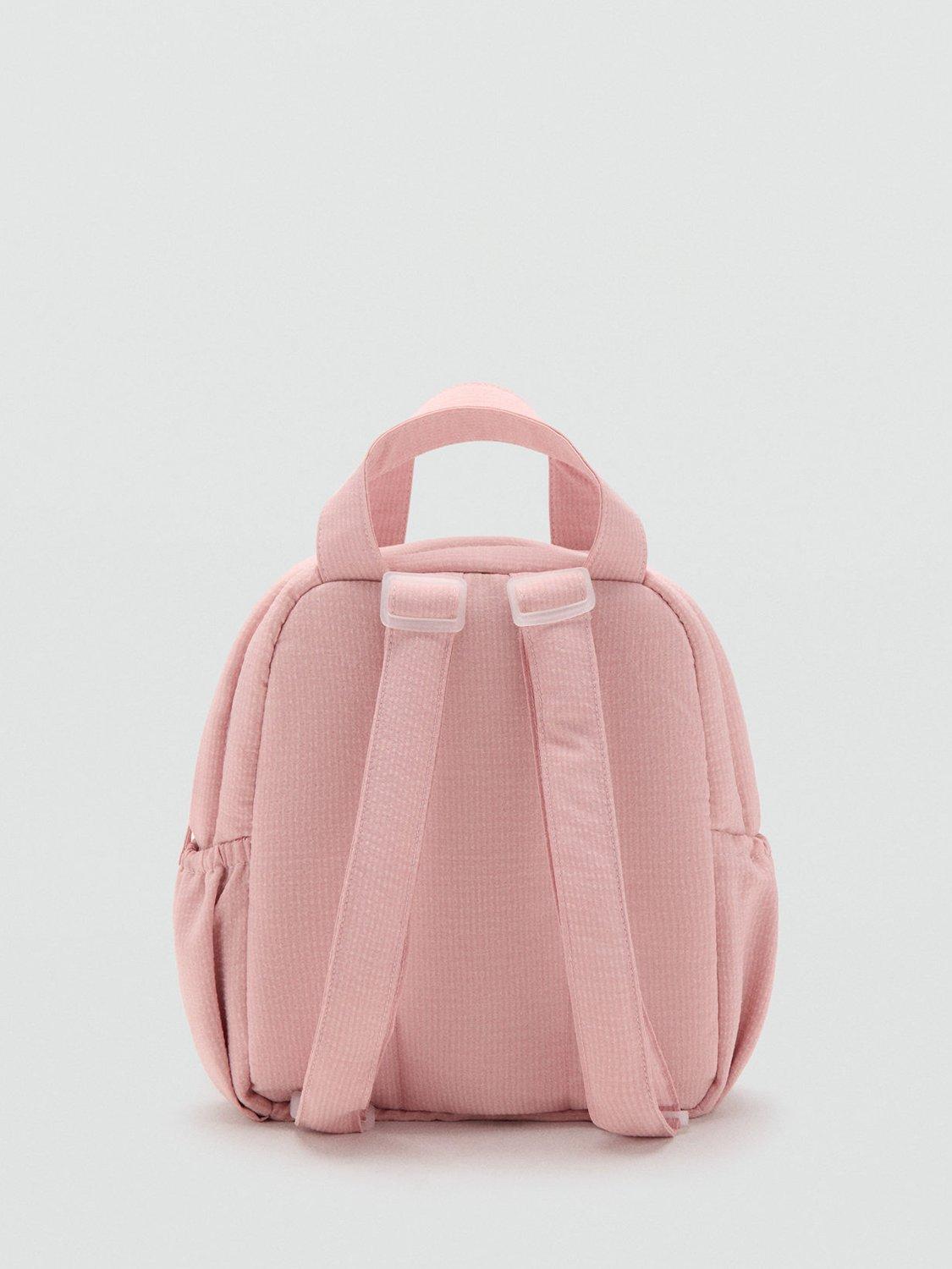 Product image 3 of 5, which shows Mango Kids' Ballet Backpack Bag, Pastel Pink