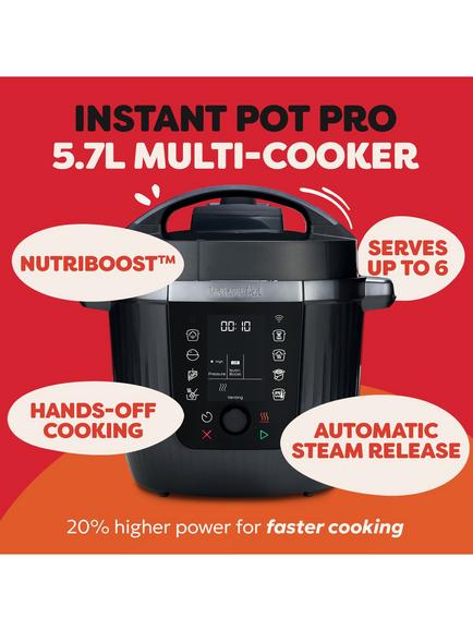 Instant Pot Pro Wi-Fi Enabled Multi Cooker, 5.7L, Grey - view 2, Grey