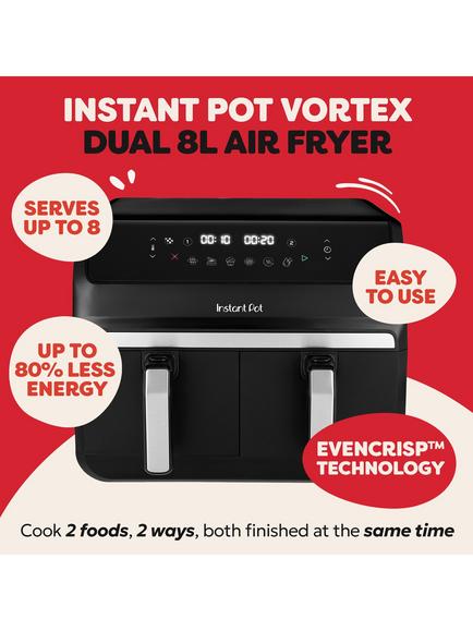 Instant Pot Vortex Dual Air Fryer, 8L, Black - view 2, Black