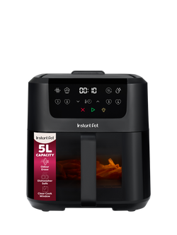 Instant Pot Vortex Compact 4-in-1 Air Fryer, 5L, Black, Black