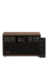 Pure Classic H6 DAB/DAB+/FM Stereo Bluetooth Radio, Walnut