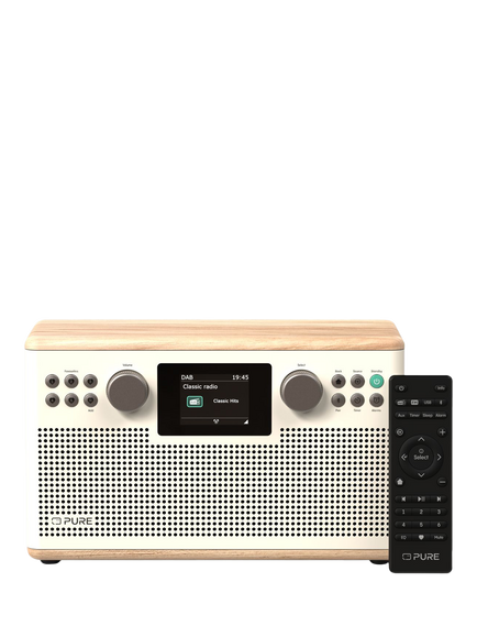 Pure Classic H6 DAB/DAB+/FM Stereo Bluetooth Radio, Oak, Oak