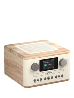 Pure Classic C-D4 DAB+/FM Bluetooth Compact All-In-One Music System, Oak - view 2, Oak