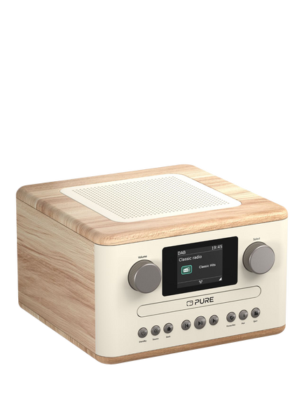 Pure Classic C-D4 DAB+/FM Bluetooth Compact All-In-One Music System, Oak - view 2, Oak