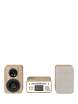 Pure Classic Stero Mini DAB+/FM Radio Bluetooth All-In-One Music System with Remote Control, Oak