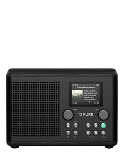 Pure Classic H4i DAB+/FM/Internet Bluetooth Radio, Black, Black