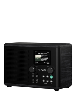 Pure Classic H4i DAB+/FM/Internet Bluetooth Radio, Black - view 2, Black